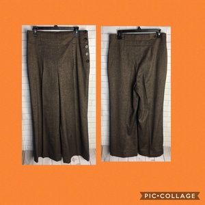 Nine West women’s Palazzo dress pants gold Size 10